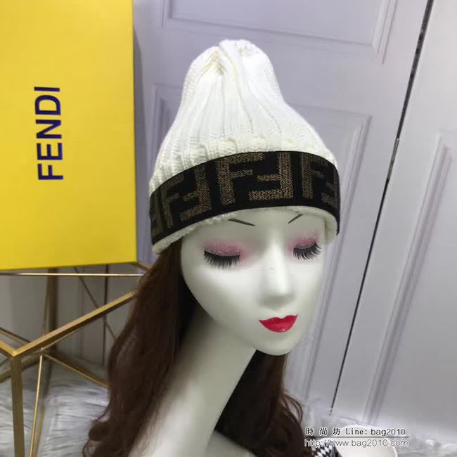 FENDI芬迪 專櫃新品 火爆經典款 百搭羊毛帽 LLWJ6625